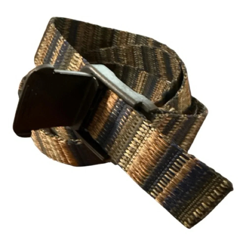 Bison Designs Belt Woven Nylon Adjustable Unisex Gorpcore Earth Tone Hiking Tech